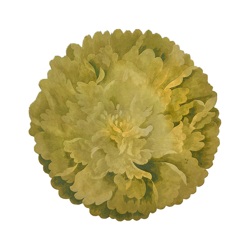 flower round rug