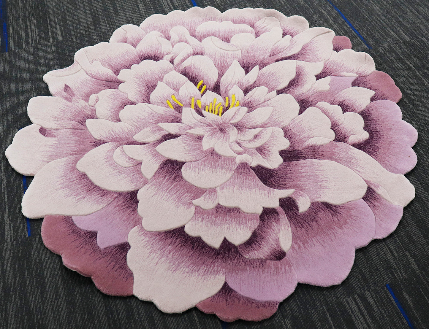 flower round rug