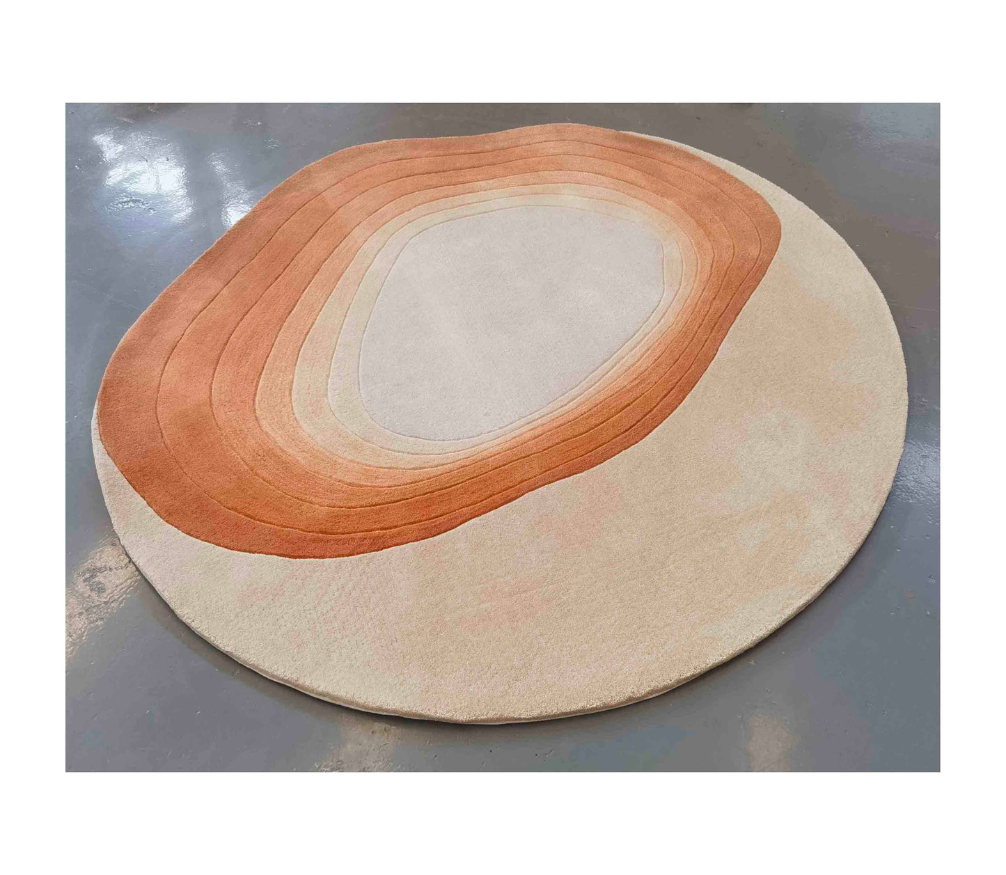 customized circle rug