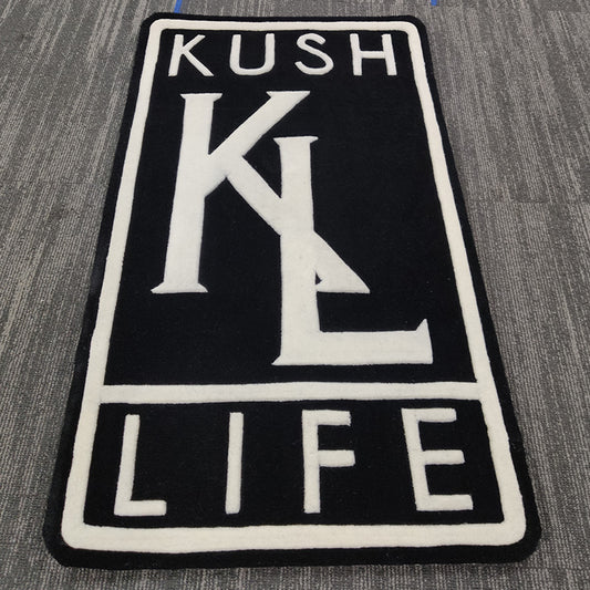 handmade logo rug